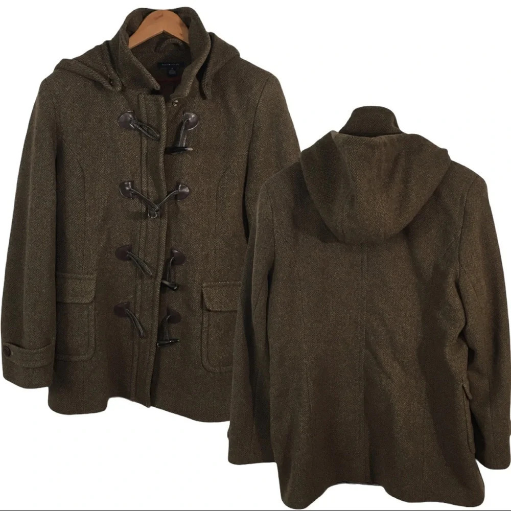 C1 Women’s Tommy Hilfiger Tooth Toggle Wool Jacket 14
